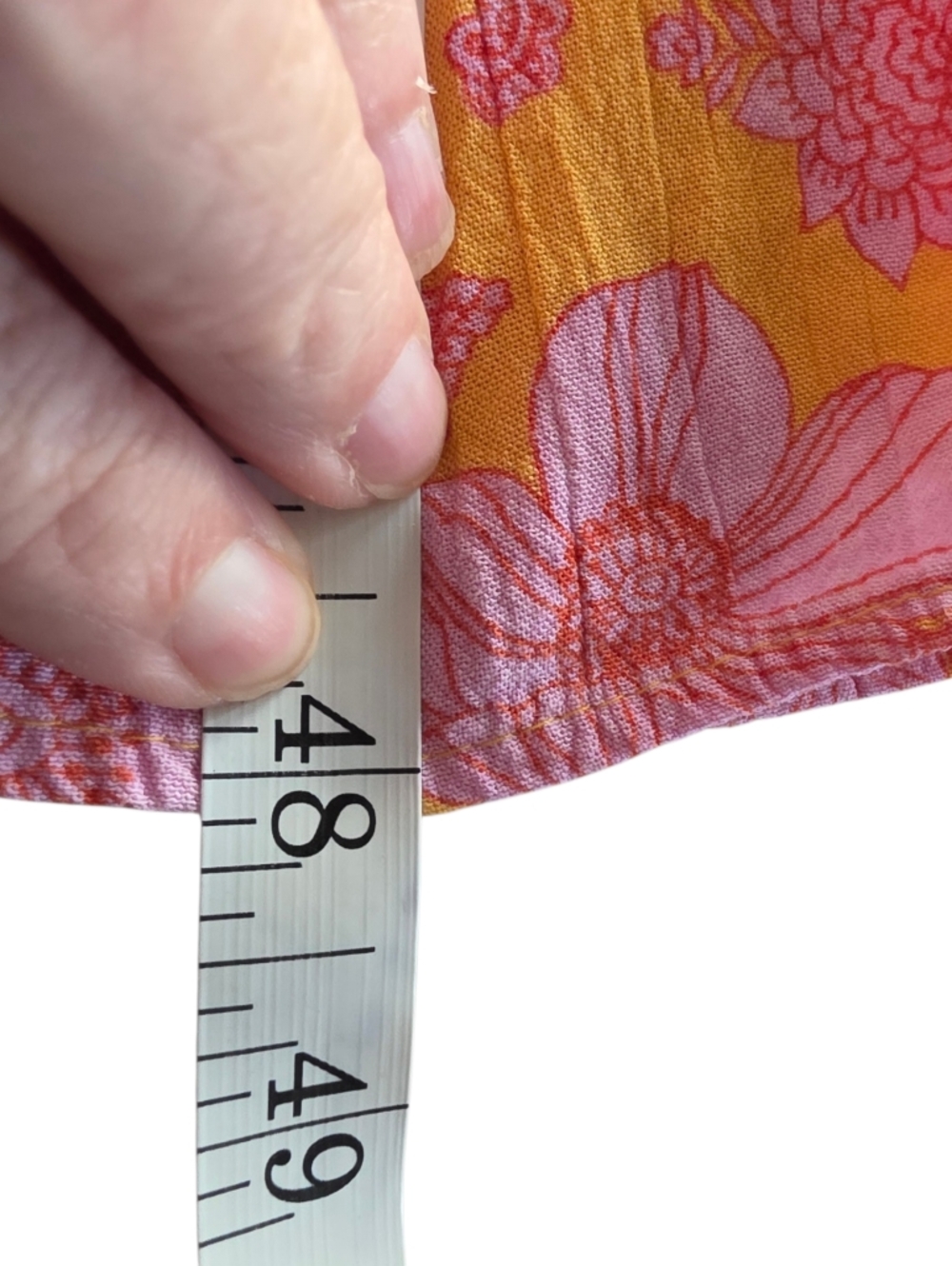 Angie Pink and Orange Floral Maxi Dress with Twist Bodice Size Medium - Picture 8 of 9